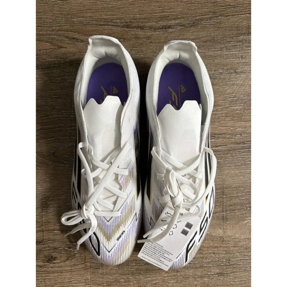 Adidas F50 Elite FG Firm Ground Junior Football Boots White Sz 3.5Y JH7713